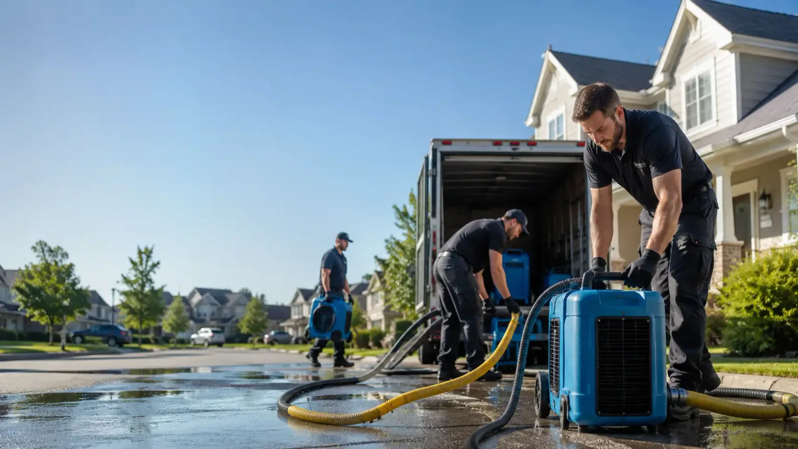 Water Damage Mitigation in New Home, TX